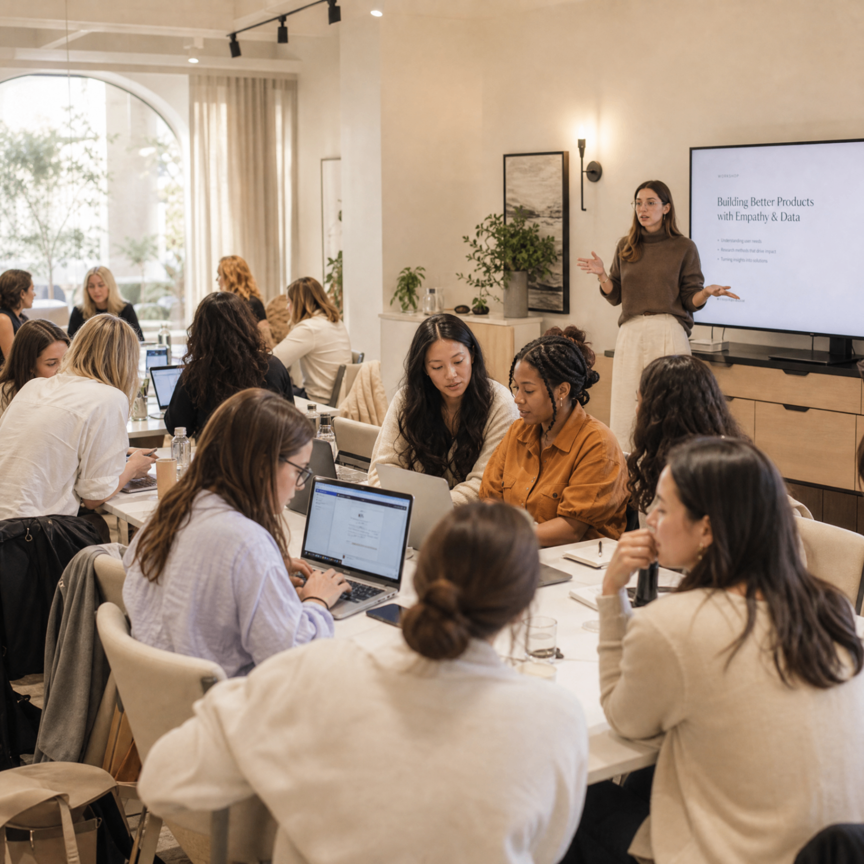 Female founders collaborating during a Raise Her workshop